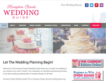 Tablet Screenshot of hrweddingguide.com